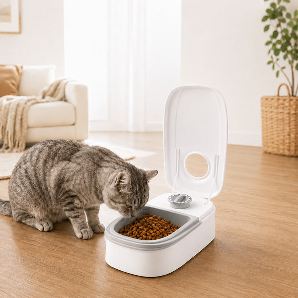 48-Hour Timed Pet Feeder for Cats & Small Dogs – Scheduled Meals for Workdays, Short Trips & Busy Pet Parents