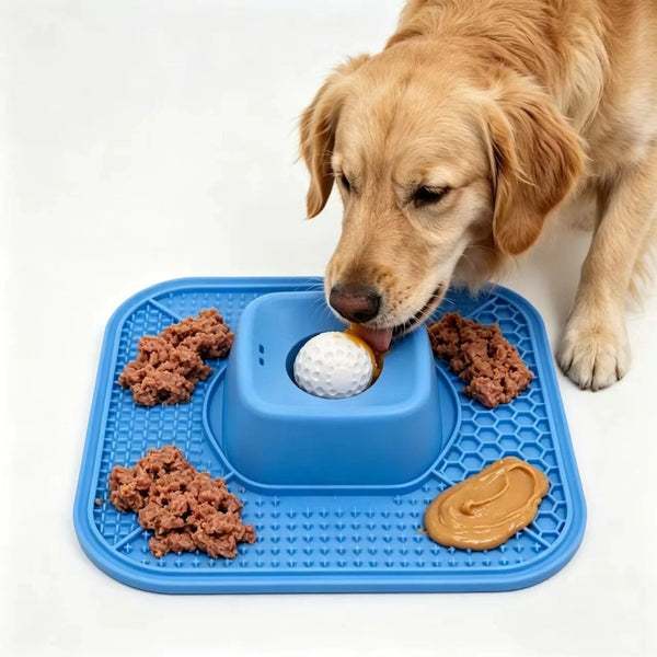 Slow feeder for cats and dogs with non-slip mat licking bowl slow feeding bowl stain-resistant pet supplies pet feeder
